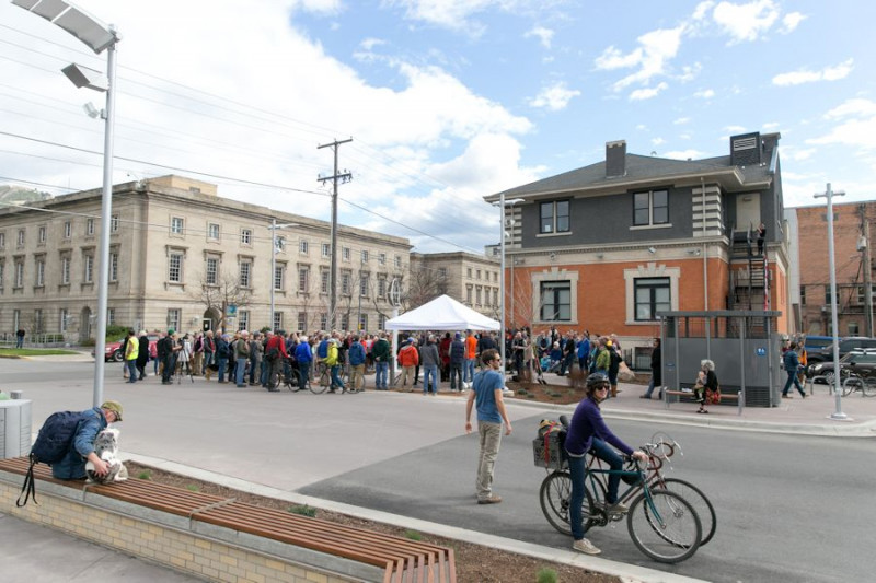 <p>Opening of the Missoula Art Park in 2017, photo courtesy of Slikati Photographers.</p>